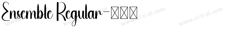 Ensemble Regular字体转换